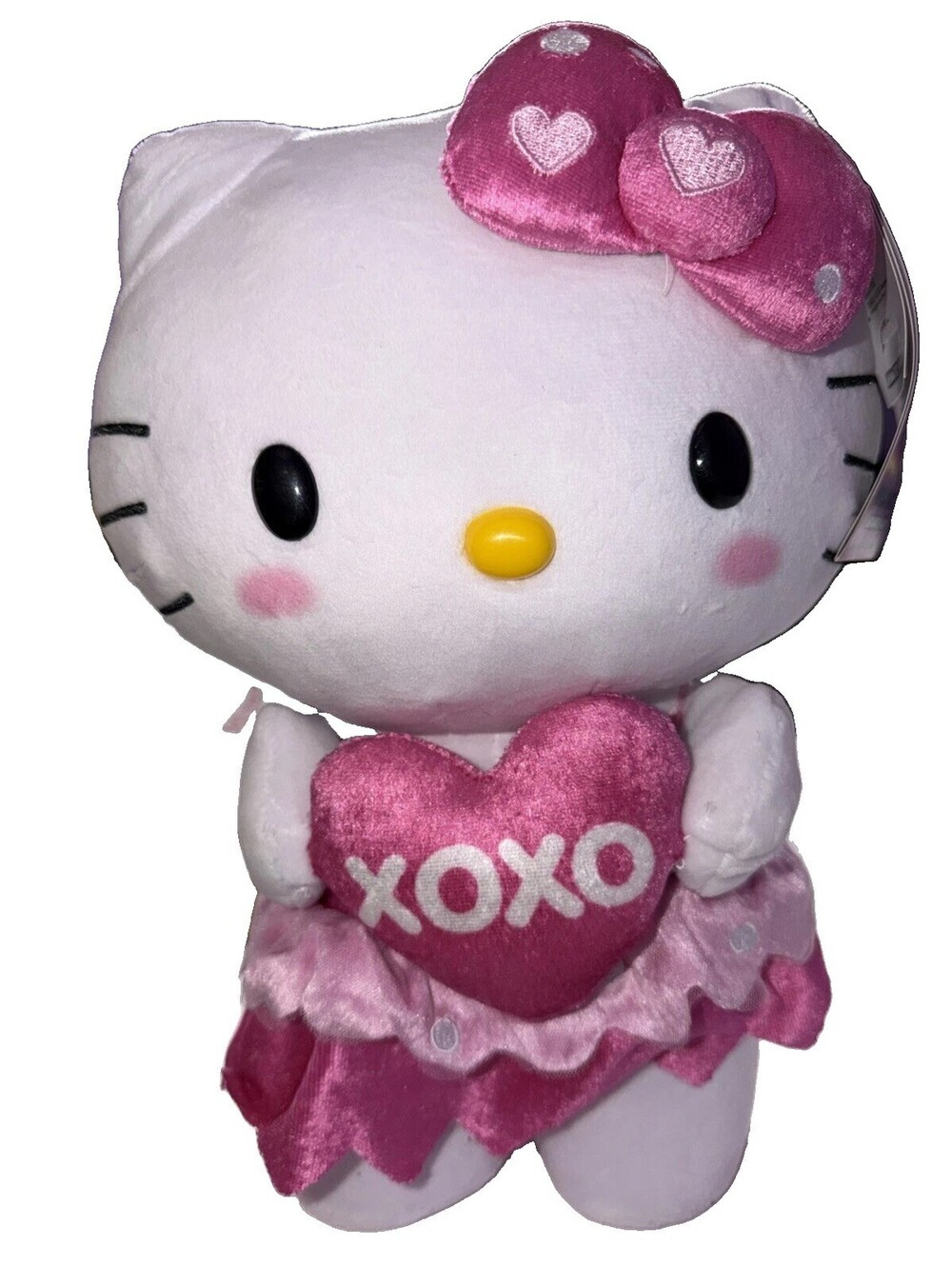 Hello Kitty Musical Side Stepper Plush Sings, Dances Sanrio XOXO Pink White